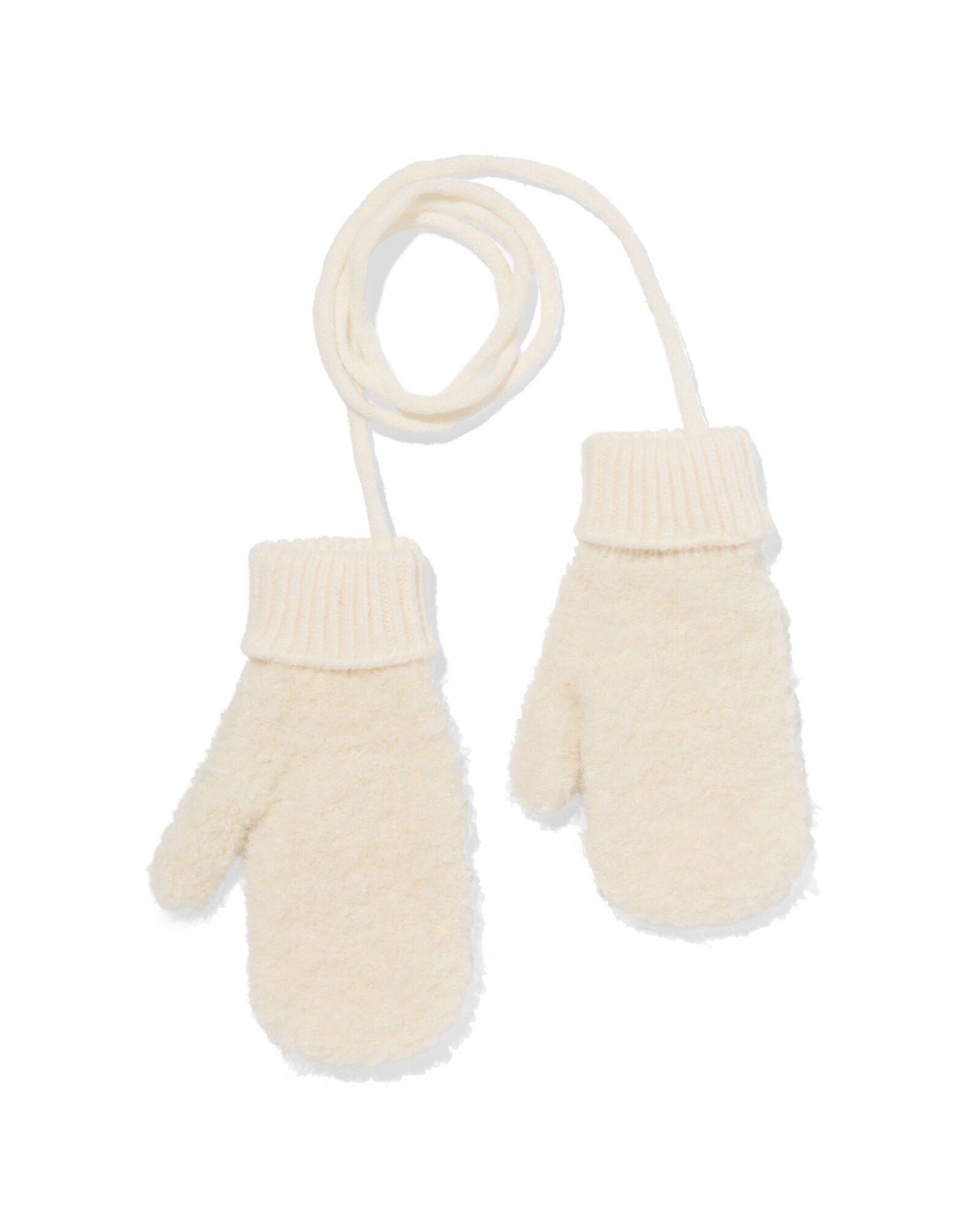 kinderwanten teddy wit  beige beige - 16700220BEIGE - HEMA