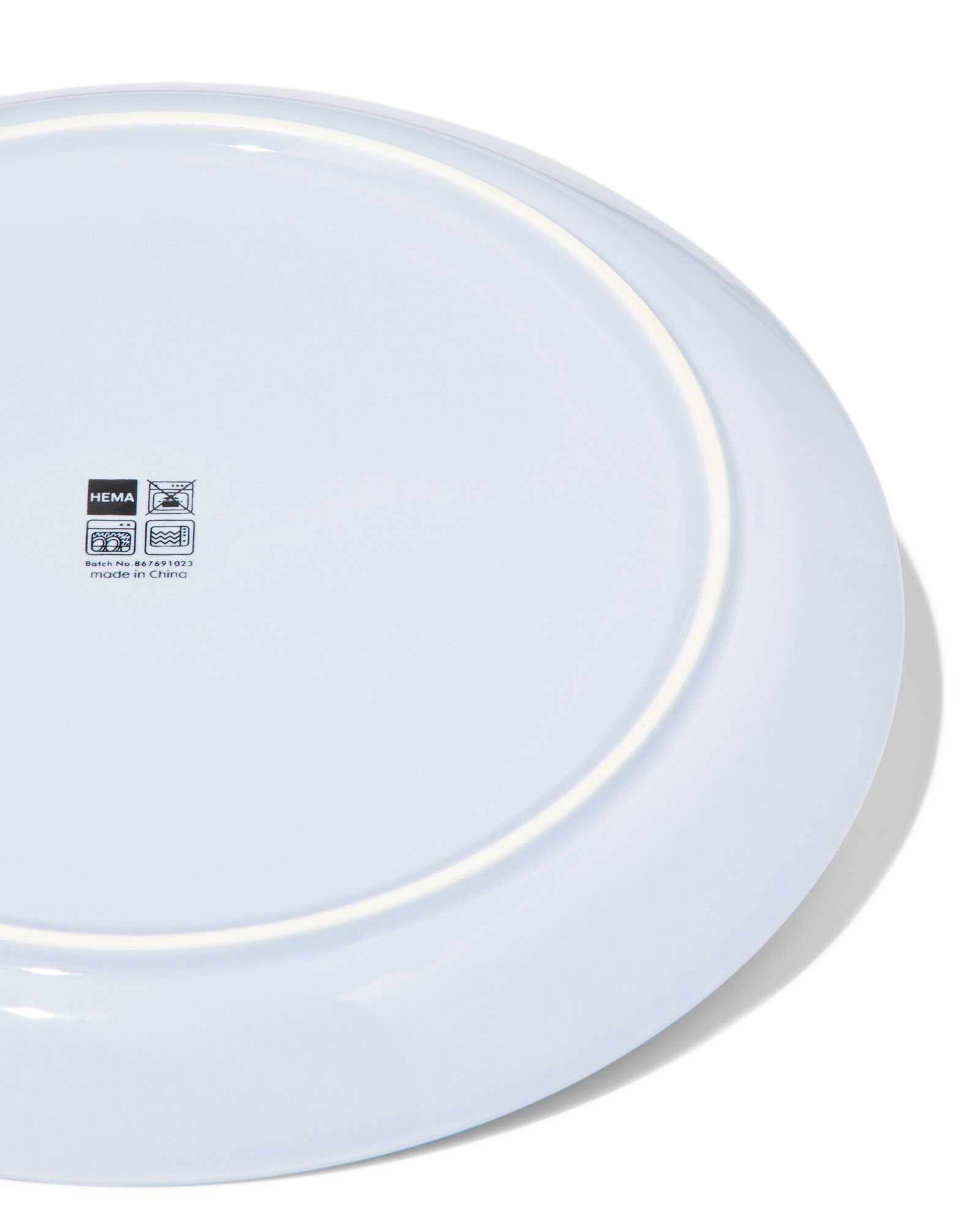 assiette plate &Oslash;26cm - new bone bleu - vaisselle d&eacute;pareill&eacute;e - 9650012 - HEMA