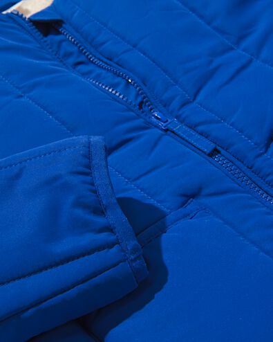 kinder gewatteerde jas doorgestikt blauw - 30775708BLUE - HEMA