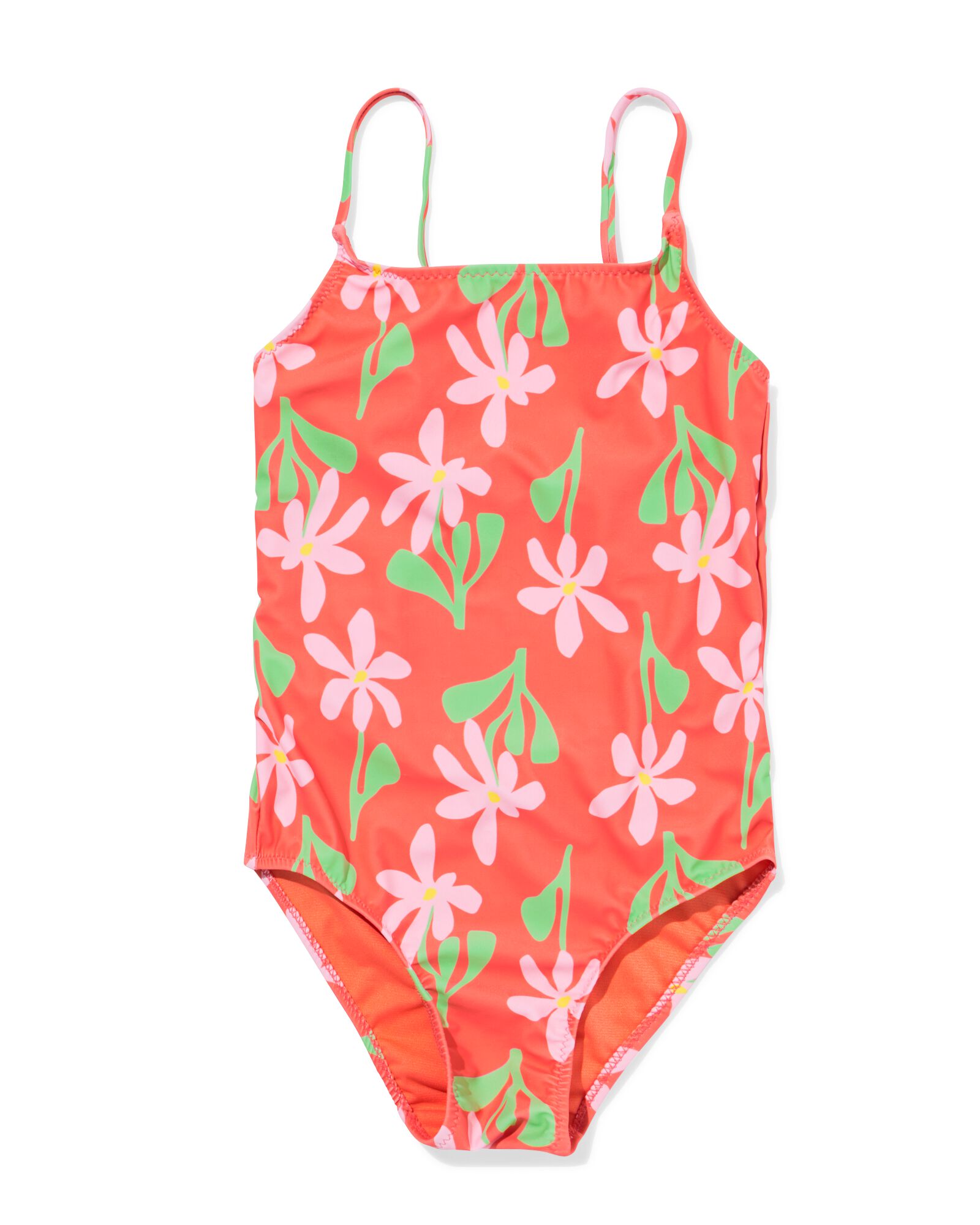 maillot de bain enfant fleurs corail - 22250330CORAL - HEMA