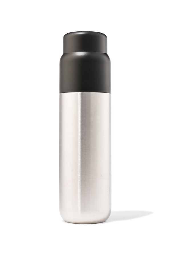 bouteille isotherme &agrave; double paroi inox argent 1L - 80650082 - HEMA