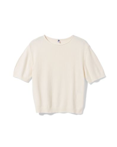 pull femme Gael maille fine blanc blanc - 36207770WHITE - HEMA