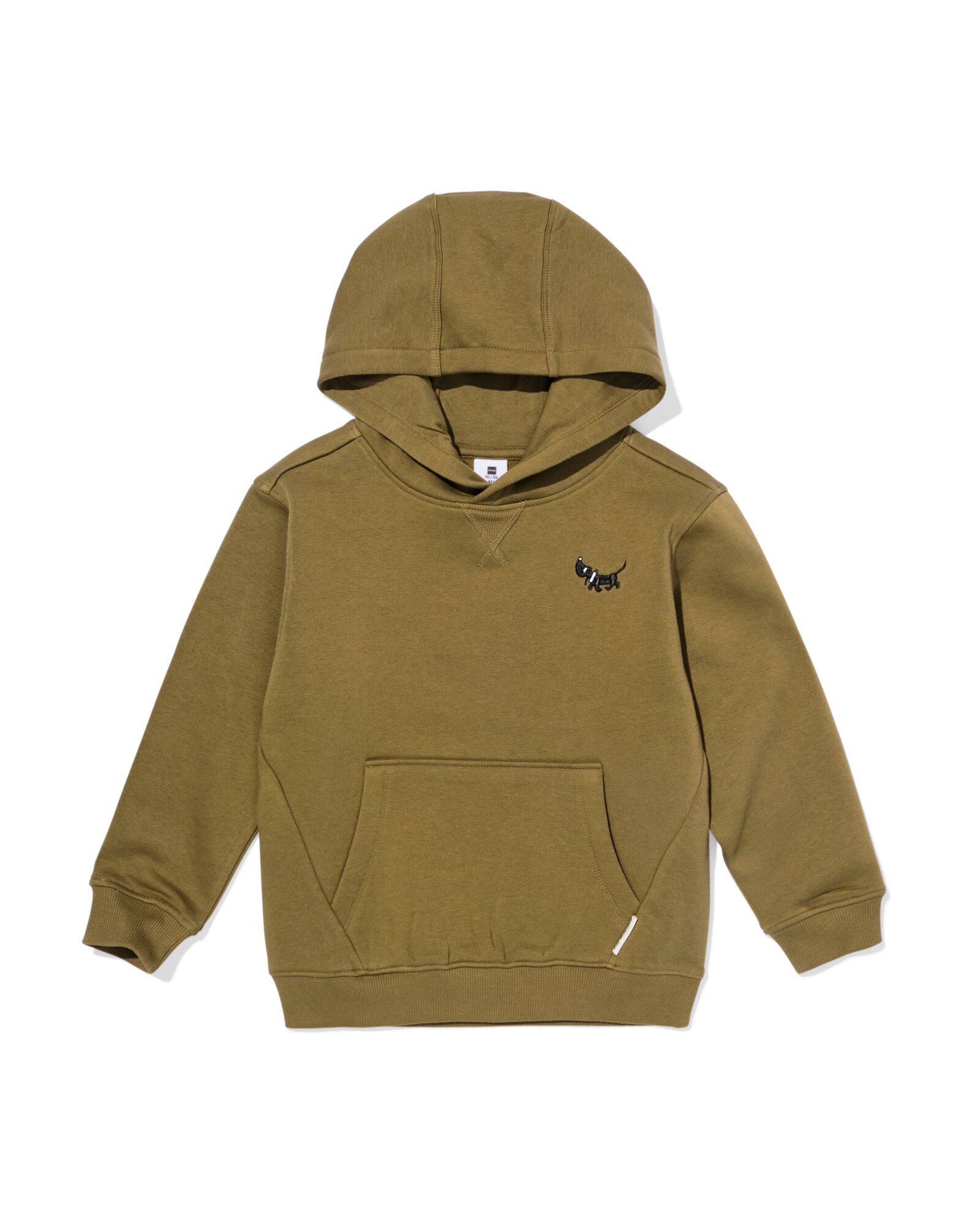 Takkie kinderhoodie sweatstof  olijf - 30712701OLIVE - HEMA