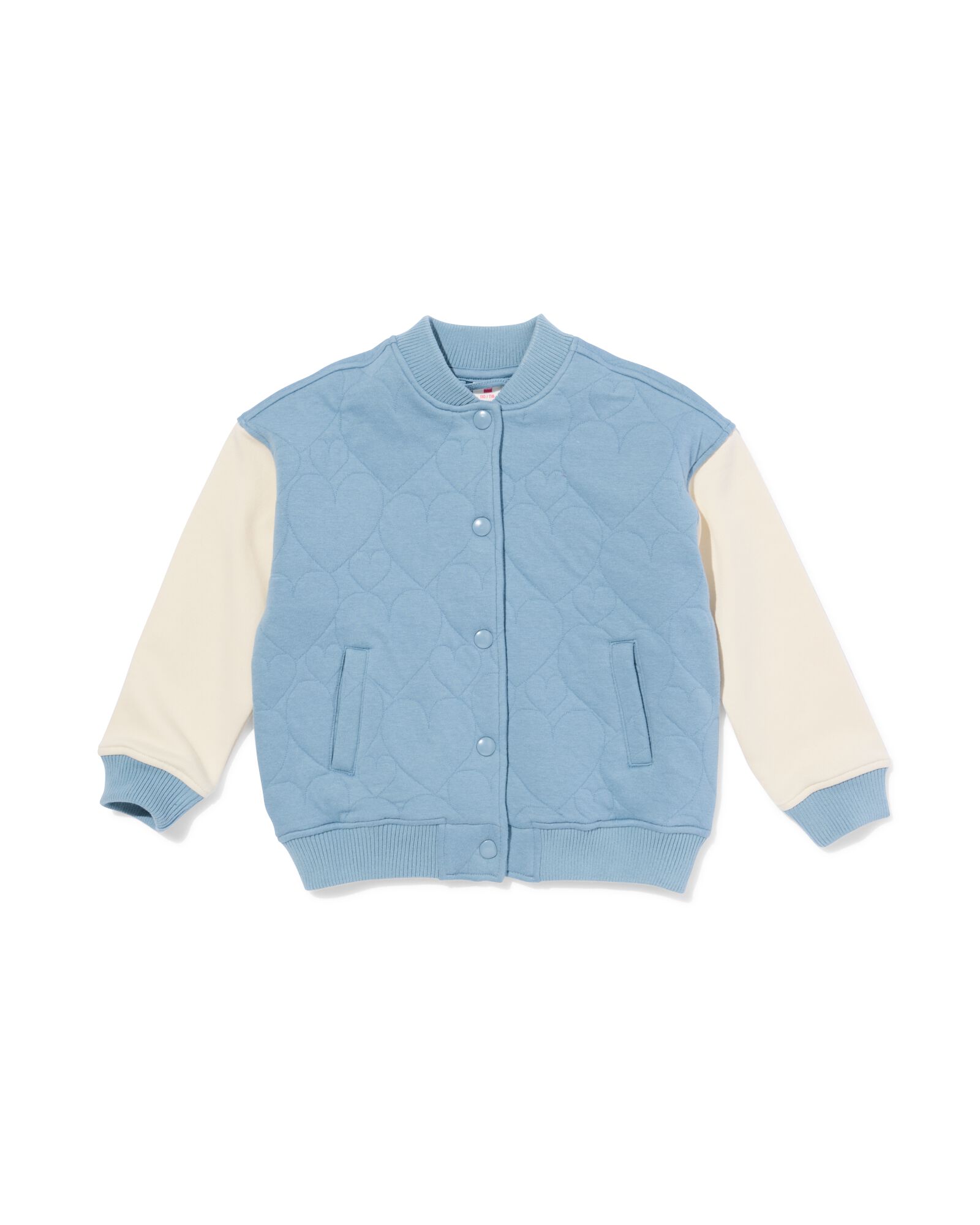 kindervest jersey hartjes blauw blauw - 30847705BLUE - HEMA