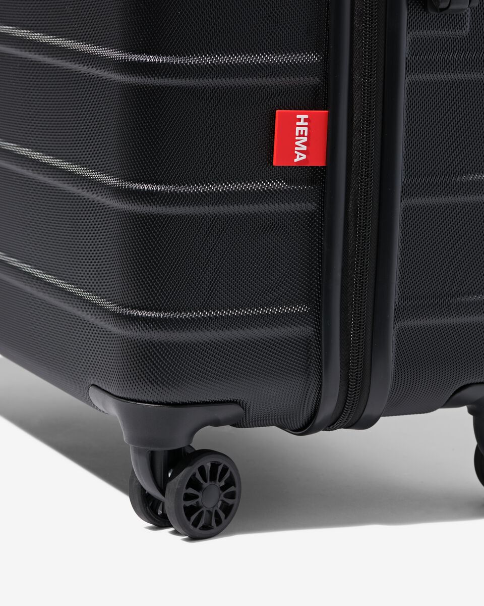 valise ABS 51x28x76 noir - 18630026 - HEMA
