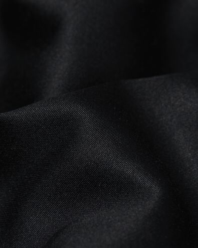housse de couette 200x200/220 cm coton h&ocirc;tel satin noir - 5790274 - HEMA