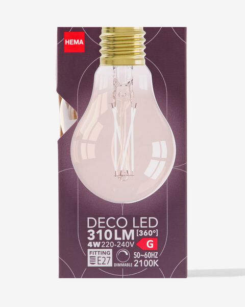 LED-Lampe, E27, 4 W, 310 lm, Kugellampe, Gold - 20070030 - HEMA