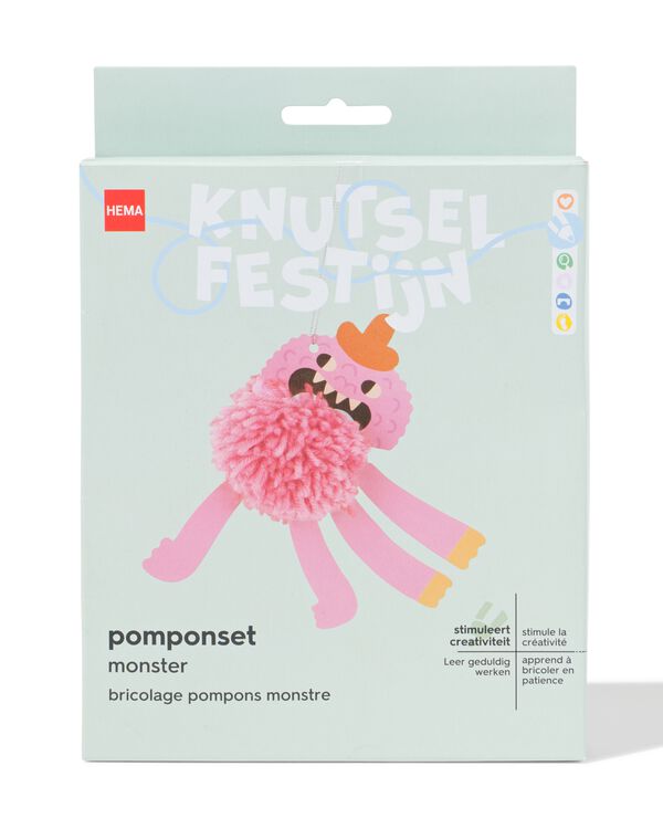 kit pompons monstre - 15900342 - HEMA