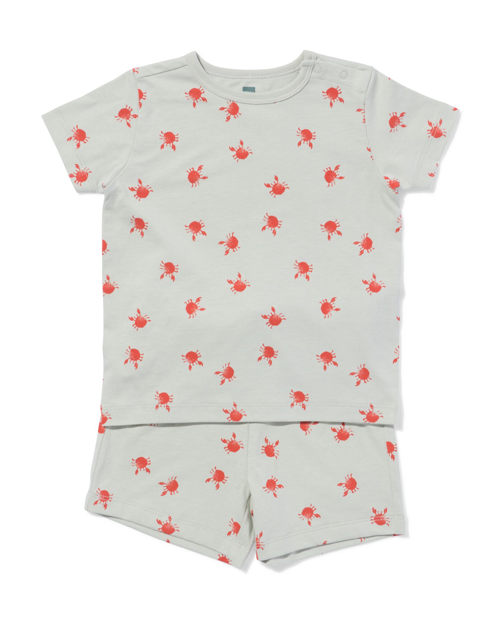 pyjacourt b&eacute;b&eacute; crabes bleu clair bleu clair - 33301860LIGHTBLUE - HEMA