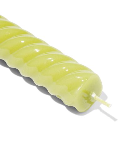 bougie d'int&eacute;rieur ⌀2,2 x 24,5 cm torsad&eacute;e verte - 13506171 - HEMA