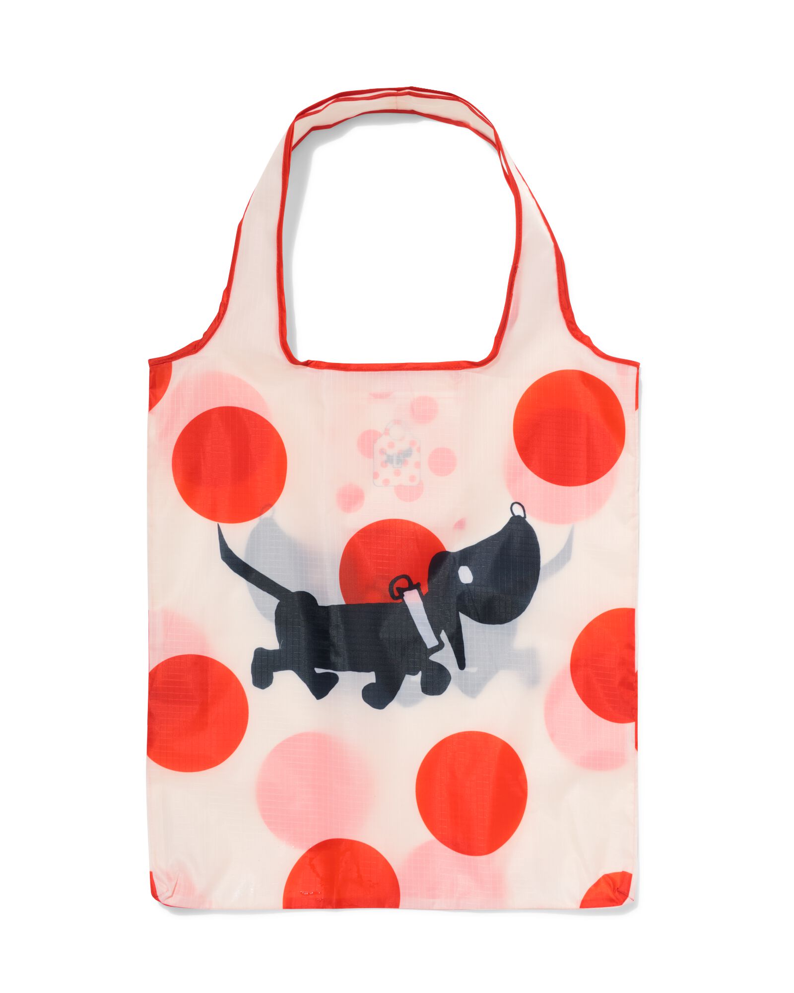 sac &agrave; provisions pliable Takkie L 43x70cm pois - 18600001 - HEMA