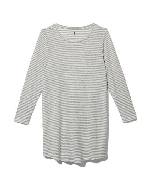 chemise de nuit femme gris chiné gris chiné - 1000021687 - HEMA