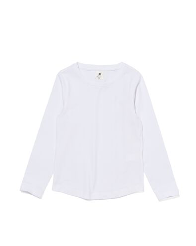 2 t-shirts enfant coton biologique blanc blanc - 30835607WHITE - HEMA