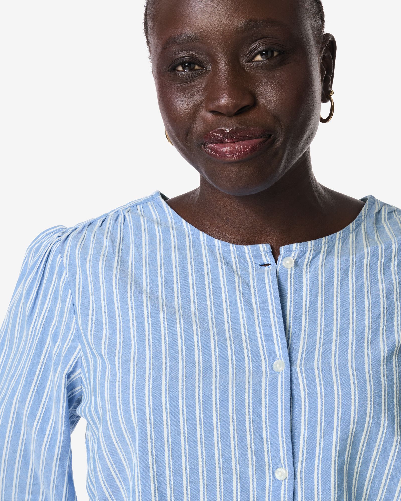 Bluse Sally gestreift blau blau - 36206890BLUE - HEMA