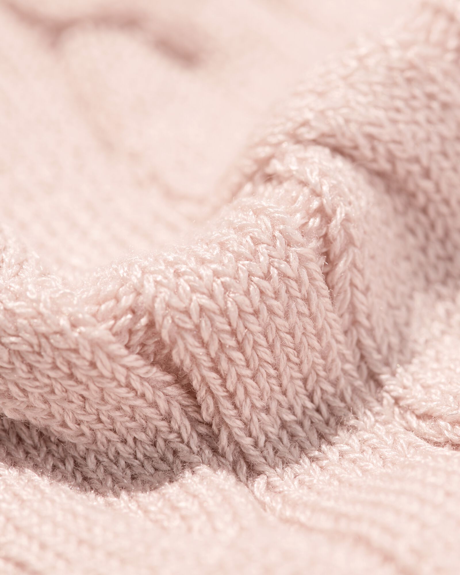 Damenpullover mit Zopfmuster Fally lachsfarben - 36201560SALMONPINK - HEMA