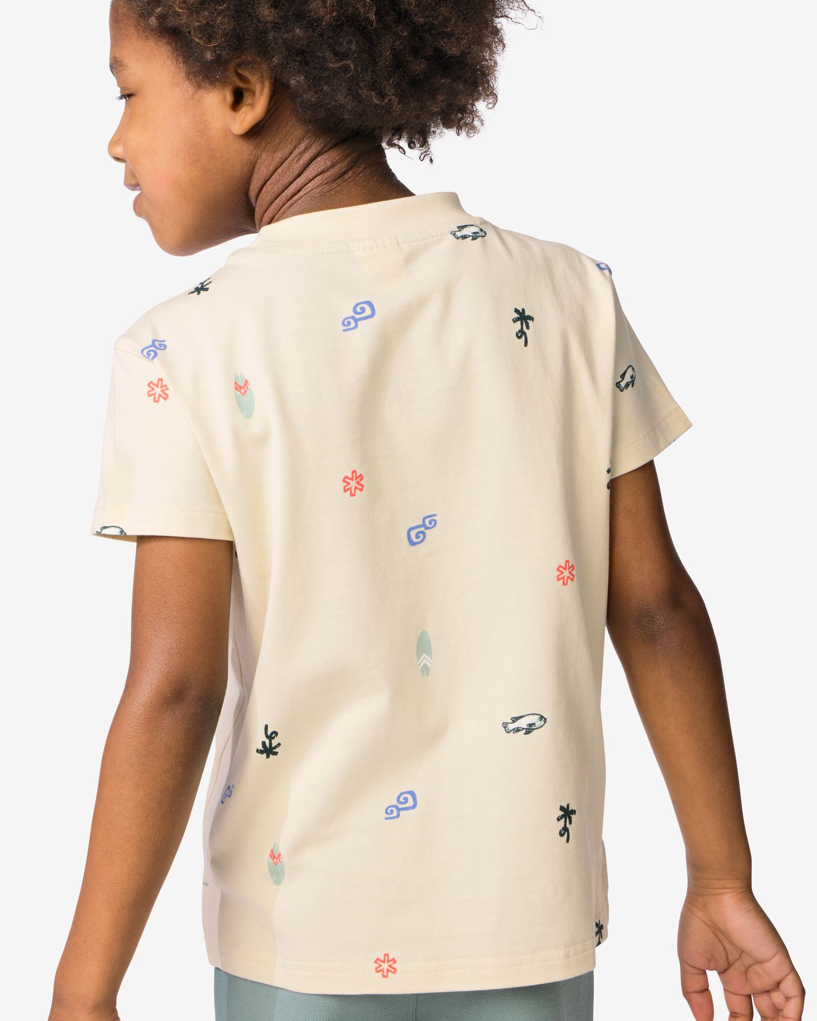 kinder T-shirt surfplank ecru ecru - 30720709ECRU - HEMA