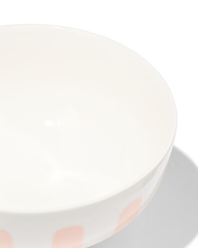 bol Ø11cm - new bone blanc et rose - vaisselle dépareillée - 9650034 - HEMA