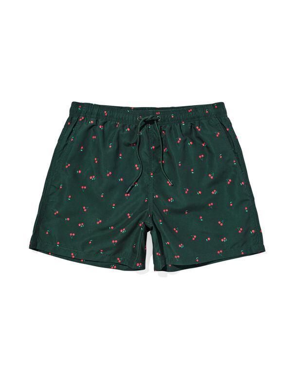 Herren-Badehose Pieter, Kirschen dunkelgr&uuml;n dunkelgr&uuml;n - 22100140DARKGREEN - HEMA