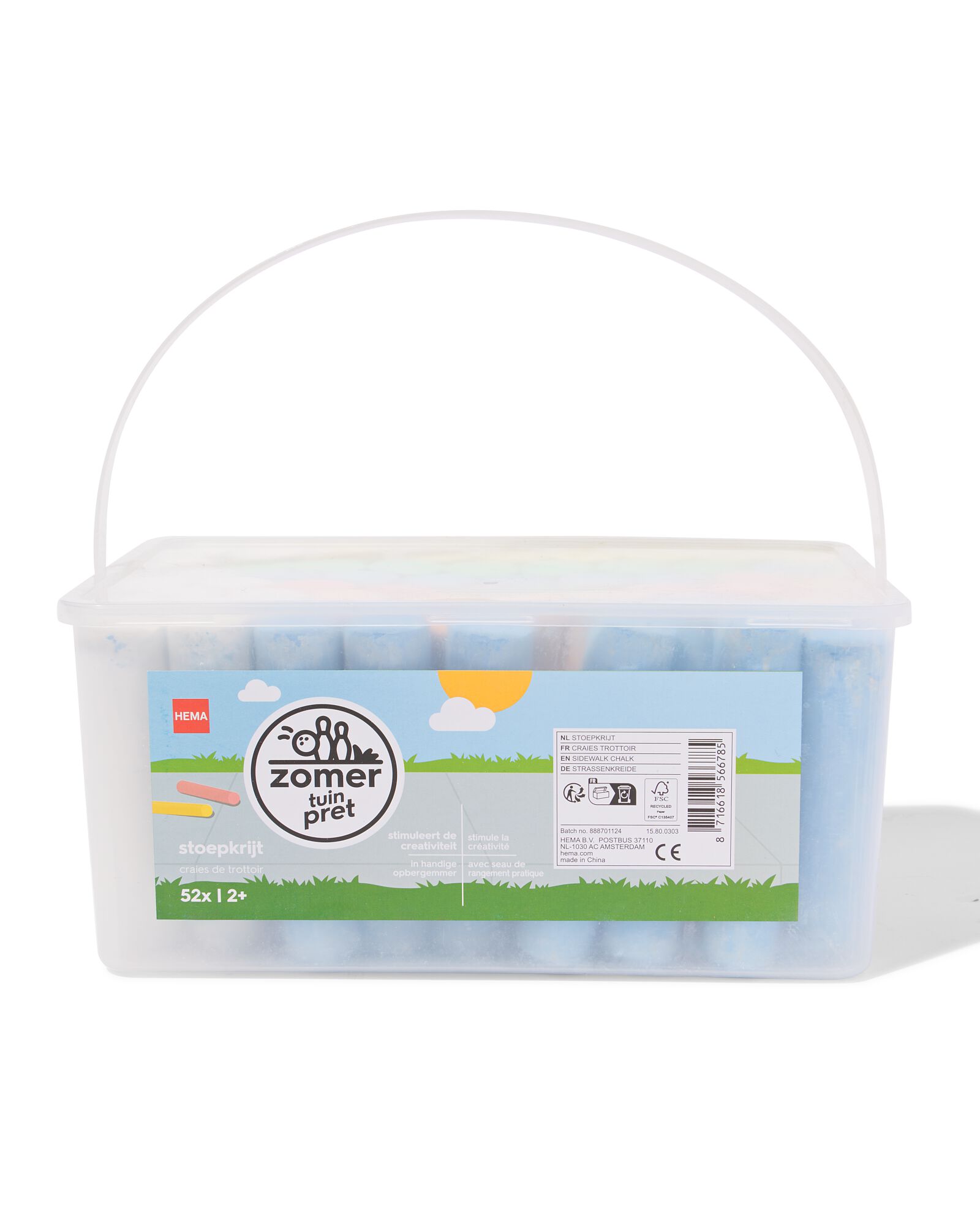 stoepkrijt - 52 stuks - 15800303 - HEMA