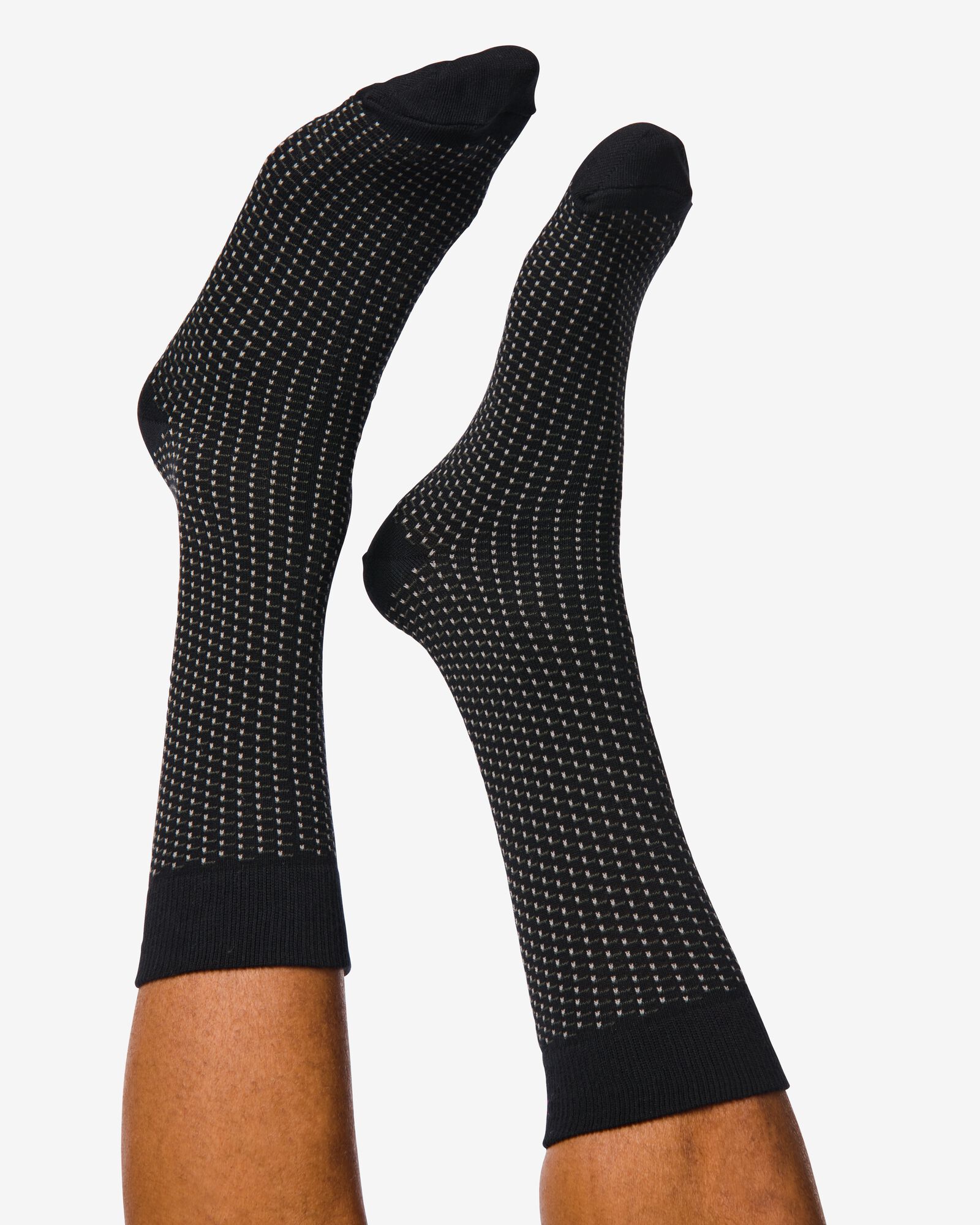 5 paires de chaussettes homme avec coton noir noir - 4130730BLACK - HEMA