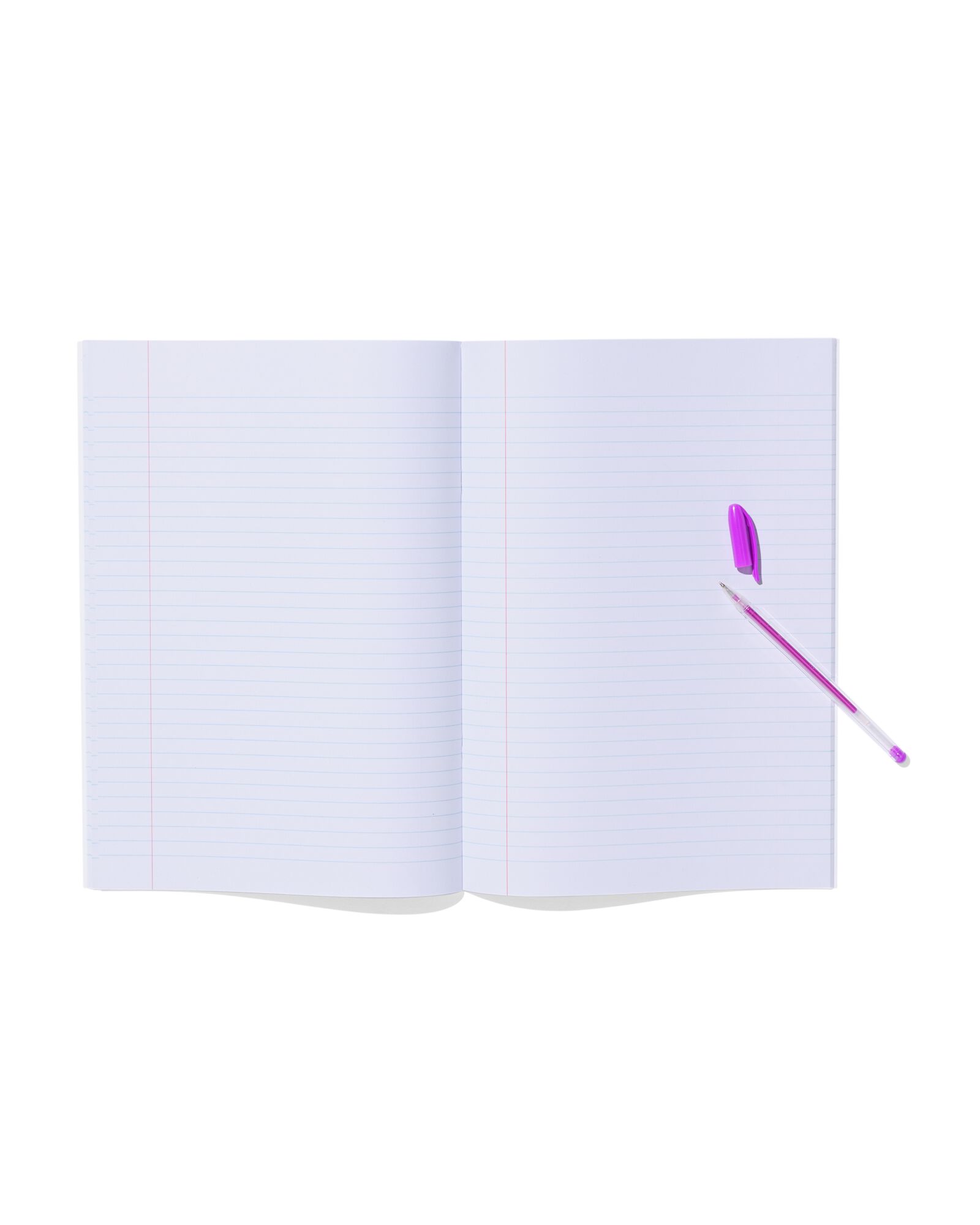 schriften A4 gelinieerd blauw - 3 stuks - 14120225 - HEMA