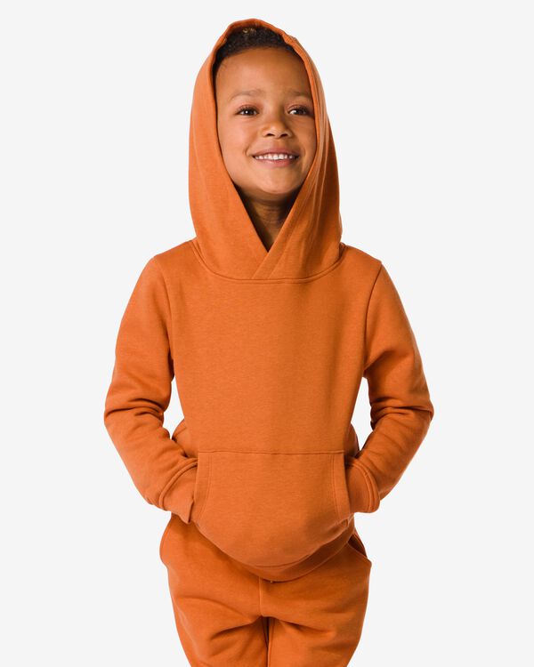 hoodie enfant avec poche kangourou marron marron - 1000032255 - HEMA