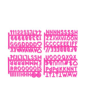 Buchstaben für Klappkisten, pink - 39800029 - HEMA