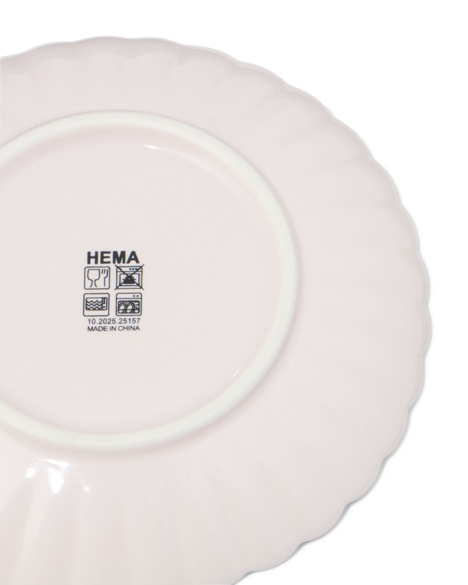 Kuchenteller &Oslash; 14 cm, Trend, Steingut, Blume, rosa - 9650348 - HEMA