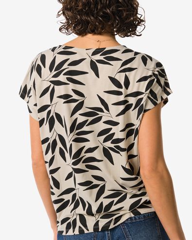 t-shirt femme Amelie avec bambou sable XL - 36355474 - HEMA