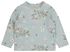 t-shirt nouveau-né coton biologique - fleurs bleu - 1000021055 - HEMA