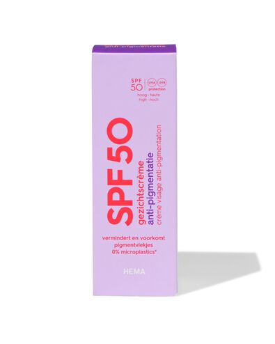 gezichtscr&egrave;me anti-pigmentatie SPF50 50ml - 11630025 - HEMA