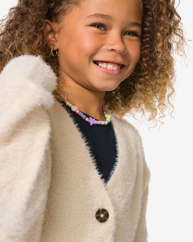 gilet enfant fluffy &eacute;cru - 30827605ECRU - HEMA