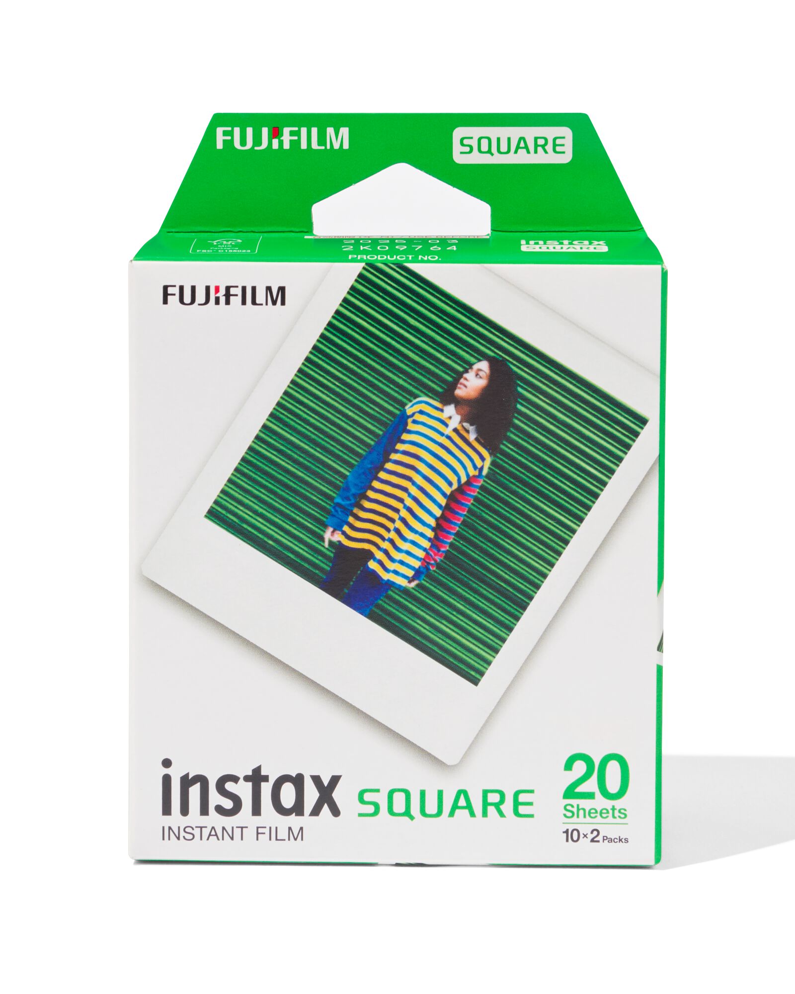 papier photo Fujifilm instax square (2x10/paquet) - 60300545 - HEMA