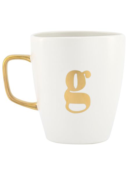 mug avec lettre g blanc G - 60030056 - HEMA