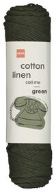 fil mélange coton et lin vert vert - 1000022684 - HEMA