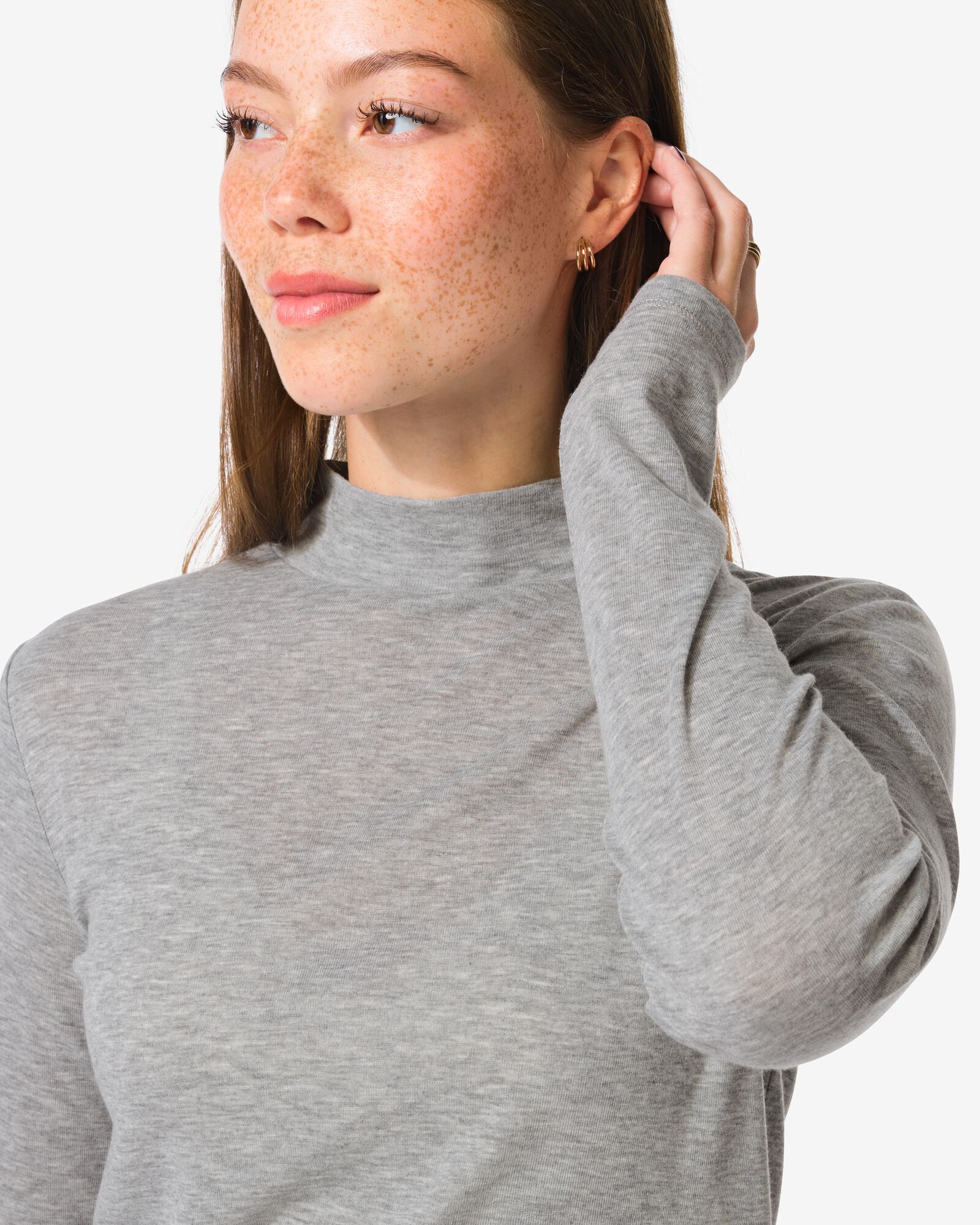 Damenshirt Lora  hellgrau hellgrau - 36204360LIGHTGREY - HEMA