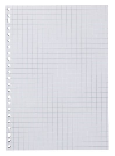 100 feuilles perfor&eacute;es &agrave; carreaux 10x10mm - 14122302 - HEMA