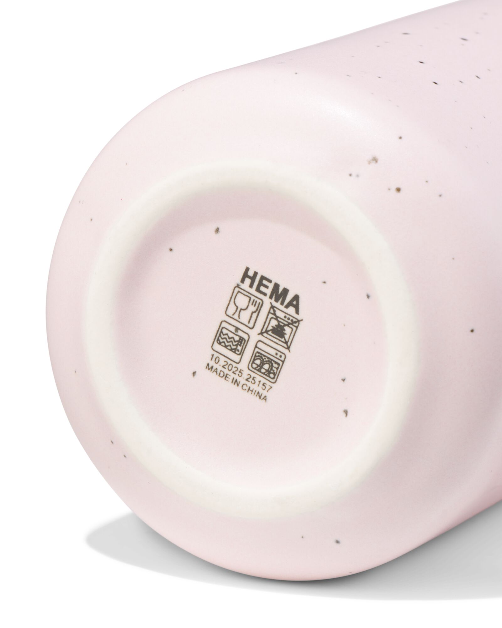 pot &agrave; lait 180ml fa&iuml;ence mouchet&eacute;e rose - 9650408 - HEMA