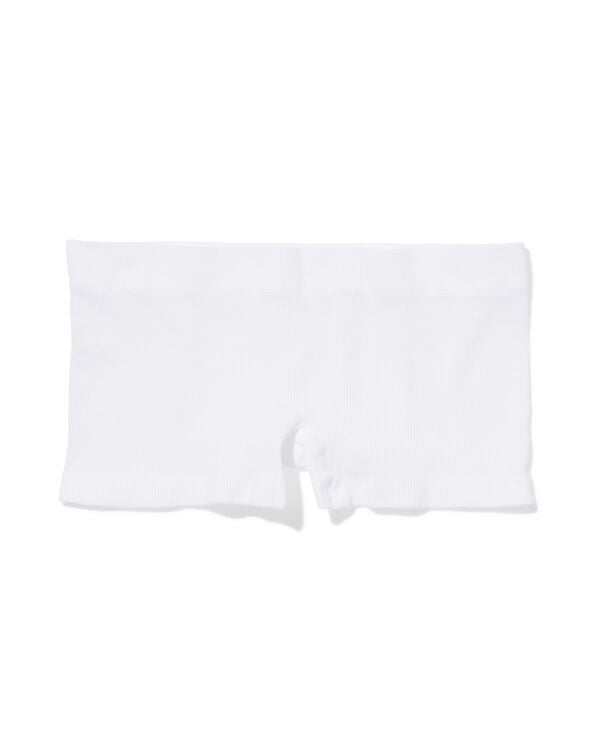 Nahtlose Damen-Boxershorts, gerippt wei&szlig; wei&szlig; - 21900175WHITE - HEMA