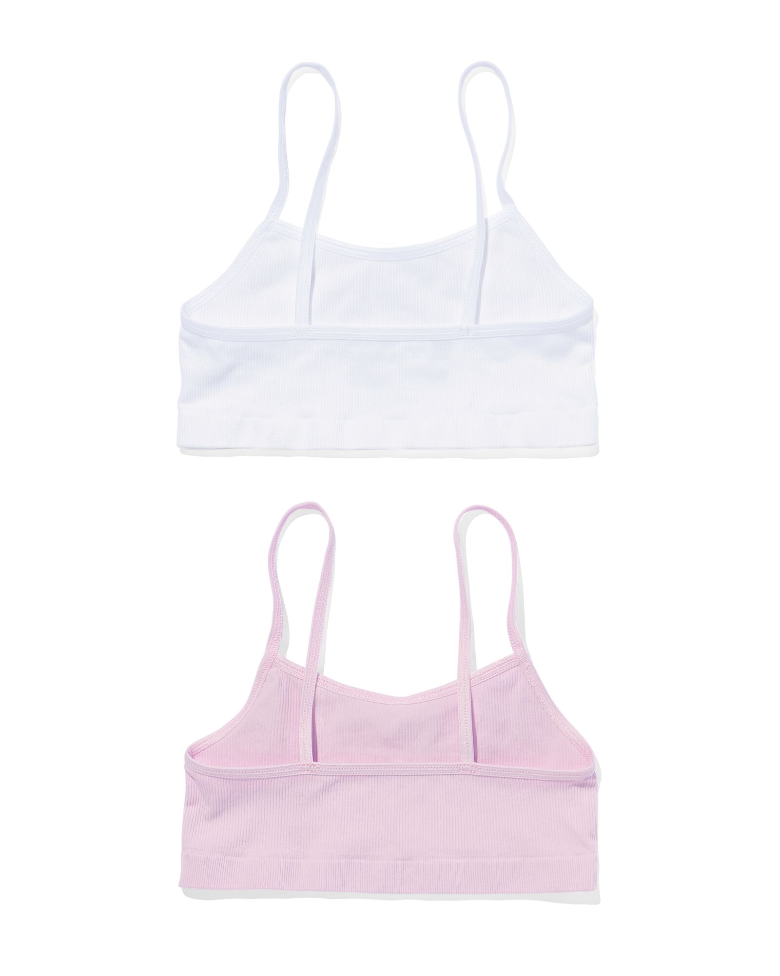 kindertops naadloos rib - 2 stuks lichtpaars - 19391130LIGHTPURPLE - HEMA
