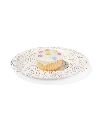 assiette &agrave; g&acirc;teau botanique lot de 8  - 14250083 - HEMA
