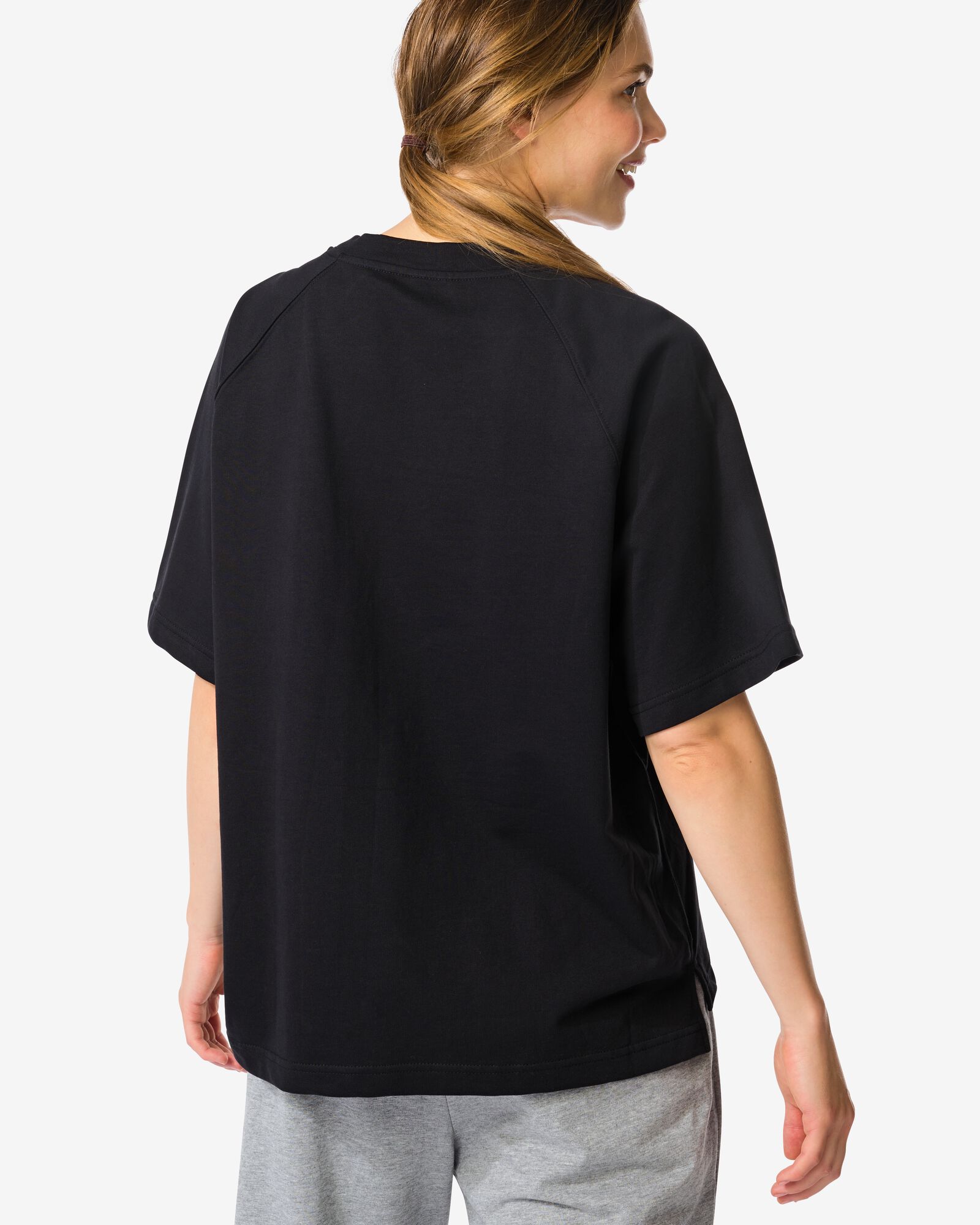 dames T-shirt Luca zwart - 36203480BLACK - HEMA