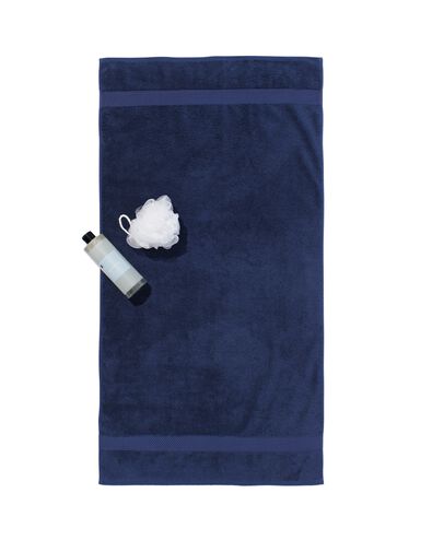 handdoeken - zware kwaliteit nachtblauw handdoek 60 x 110 - 5250391 - HEMA