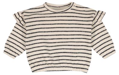 Baby-Sweatshirt mit Rüschen ecru - 1000028581 - HEMA