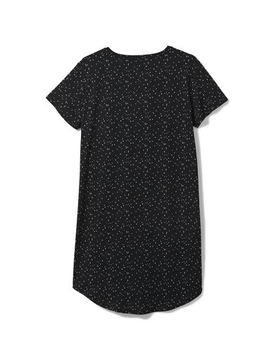 dames nachthemd micro zwart XL - 23400337 - HEMA
