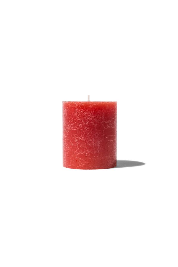 rustikale Kerzen weinrot weinrot - 1000032610 - HEMA