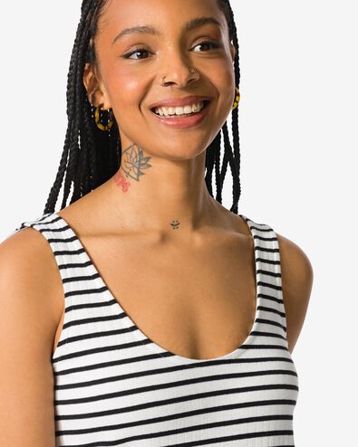 Damenkleid Noel schwarz/weiß - 36201475BLACKWHITE - HEMA