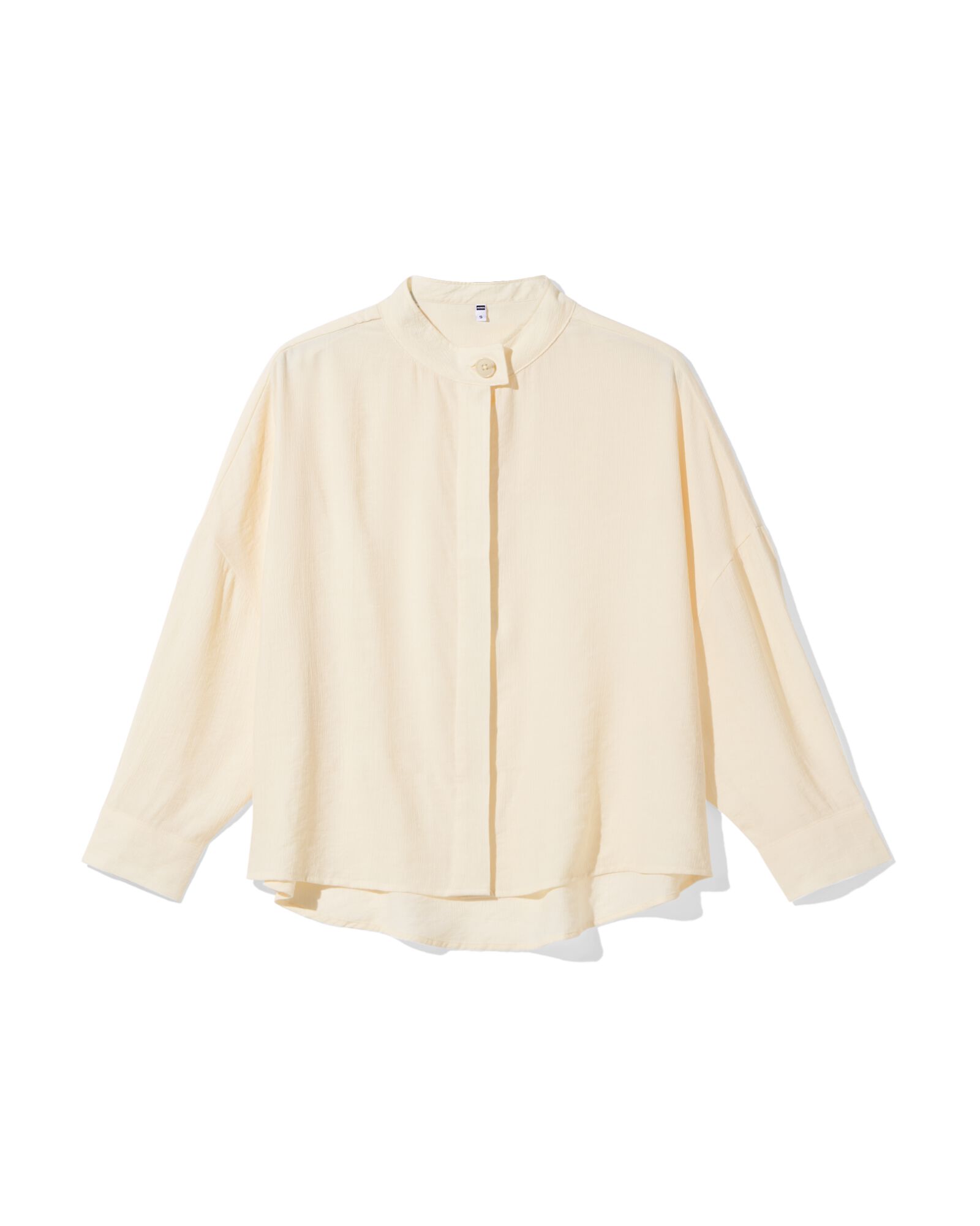 damesblouse Senna ribbel gebroken wit gebroken wit - 36206540OFFWHITE - HEMA