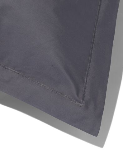 taies d'oreiller percal 60x70 gris fonc&eacute; - 2 pcs. - 5180042 - HEMA