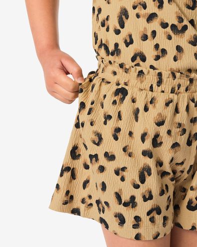 kinder kledingset luipaard zand - 30866807SAND - HEMA